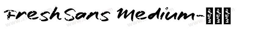 FreshSans Medium字体转换